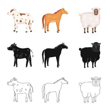 Üreme ve mutfak simge vektör Illustration. Koleksiyon ıslahının ve web için organik hisse senedi simgesi.