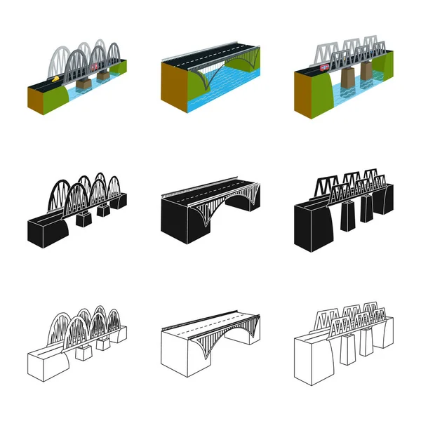 Oggetto isolato di connessione e simbolo di design. Raccolta dell'icona del collegamento e del vettore laterale per lo stock . — Vettoriale Stock