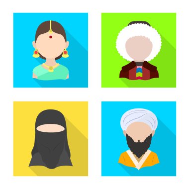 Bir ulus ve yarış işaret tasarım vektör. Ulus ve Kullanıcı hisse senedi simgesi için web topluluğu.
