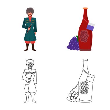 Kültür ve gezi simge vektör çizimi. Kültür ve özgünlük hisse senedi simgesi için web topluluğu.