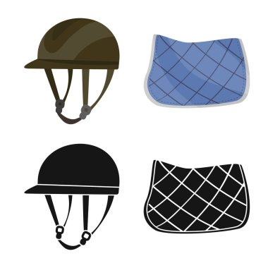 Vektör tasarım ekipman ve logo sürme. Ekipman ve rekabet stok vektör çizim seti.