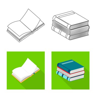 İzole işareti eğitim ve kapak nesne. Eğitim ve kitabevi hisse senedi vektör çizim koleksiyonu.