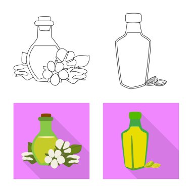 Sağlıklı ve sebze işareti vektör Illustration. Tarım hisse senedi vektör çizim ve sağlıklı topluluğu.