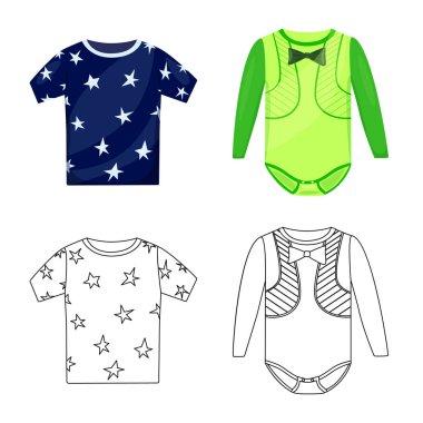 Moda ve giysi simge vektör tasarımı. Moda ve pamuk hisse senedi simgesi için web topluluğu.