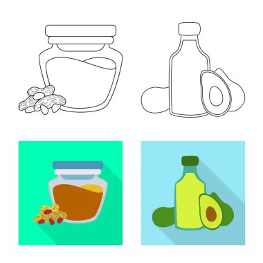 Sağlıklı ve sebze sembolü yalıtılmış nesne. Sağlıklı kümesi ve hisse senedi için tarım vektör simgesi.