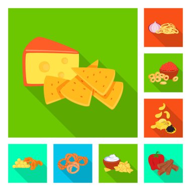 Tat ve daiç logo vektör tasarımı. Tat ve web için organik hisse senedi simgesi.