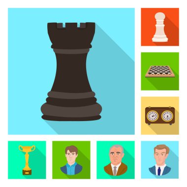 Şah mat ve ince işareti vektör tasarımı. Şah mat ve hedef vektör simgesini hissenin topluluğu.