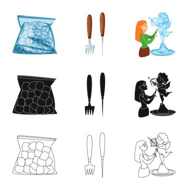 Doku ve donmuş işareti vektör tasarımı. Doku ve web için şeffaf hisse senedi simgesi.