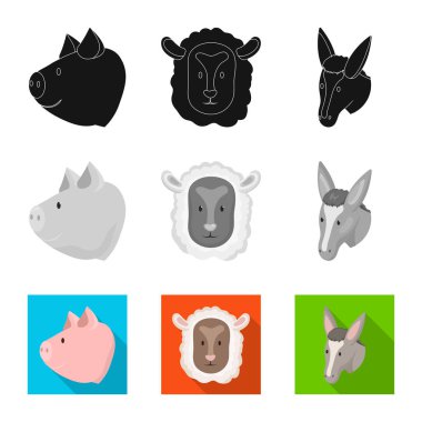 Tarım ve işareti yetiştiriciliği vektör tasarımı. Tarım ve organik vektör simgesini hissenin koleksiyonu.