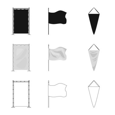 Doku ve sunum sembolü yalıtılmış nesne. Web için doku ve medya hisse senedi simgesi kümesi.