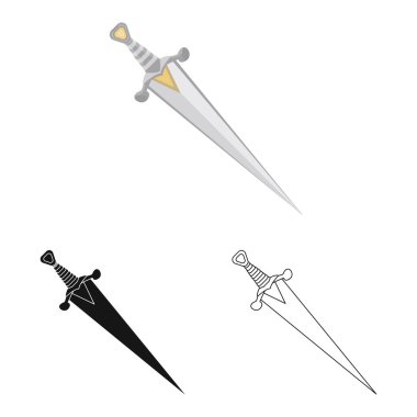 Oyun ve zırh simge vektör Illustration. Web için oyun ve bıçak hisse senedi simgesi kümesi.