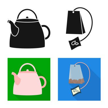 Vektör çizim çiçek ve sağlıklı sembol. Sağlıklı ve degrade hisse senedi simgesi için web topluluğu.