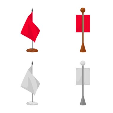 Doku ve sunum işareti vektör tasarımı. Web için doku ve medya hisse senedi simgesi kümesi.