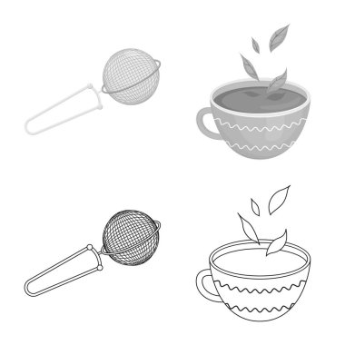 Vektör çizim çiçek ve sağlıklı sembol. Web için sağlıklı ve degrade hisse senedi simgesi kümesi.