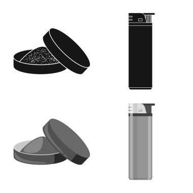 Çöp tasarımını vektör ve simge durdurmak. Hisse senedi için çöp ve alışkanlık vektör simge topluluğu.