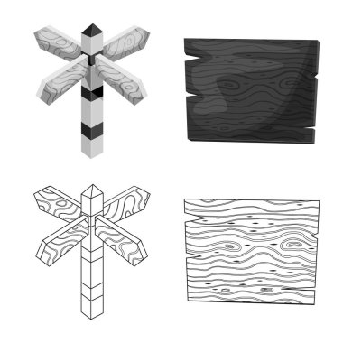 Ham vektör çizim ve orman sembolü. Ham kümesi ve hisse senedi için parke vektör simgesi.