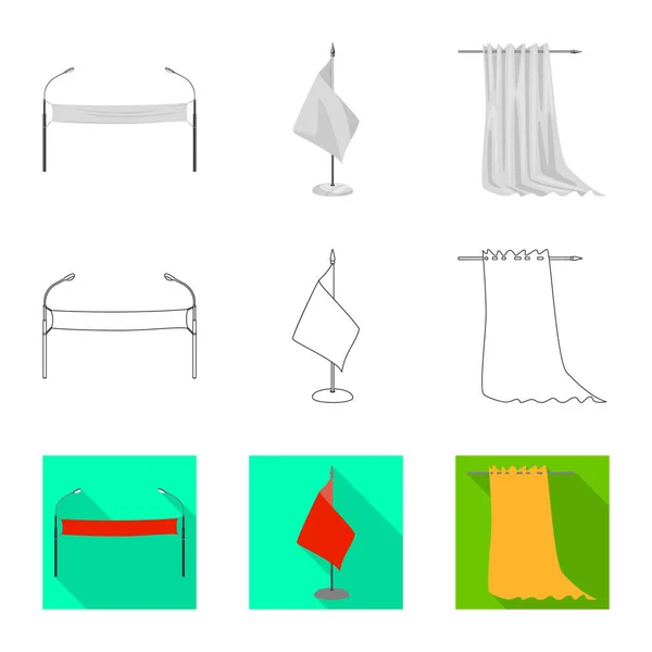 Ilustración vectorial de textura y símbolo de presentación. Colección de textura y media stock vector ilustración . — Vector de stock