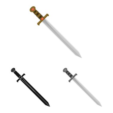 Oyun ve zırh işareti vektör Illustration. Oyun ve bıçak hisse senedi simgesi için web topluluğu.