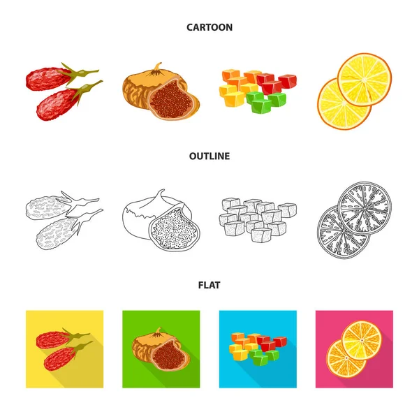 Diseño vectorial de alimentos e icono crudo. Colección de alimentos y naturaleza vector icono para stock . — Vector de stock
