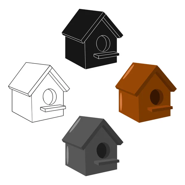 Ícone de Birdhouse de ilustração vetorial para web e mobile — Vetor de Stock