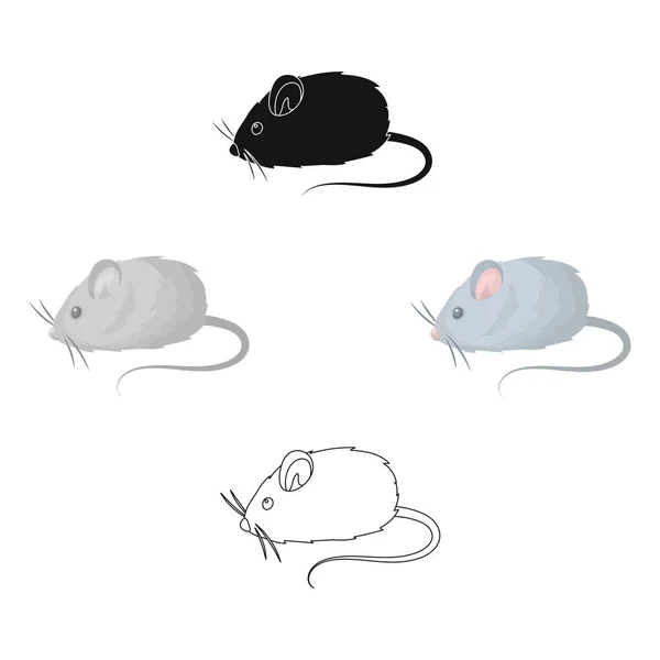 Mouse toy.Pet shop single icon in cartoon, black style vector symbol stock illustration web . — стоковый вектор