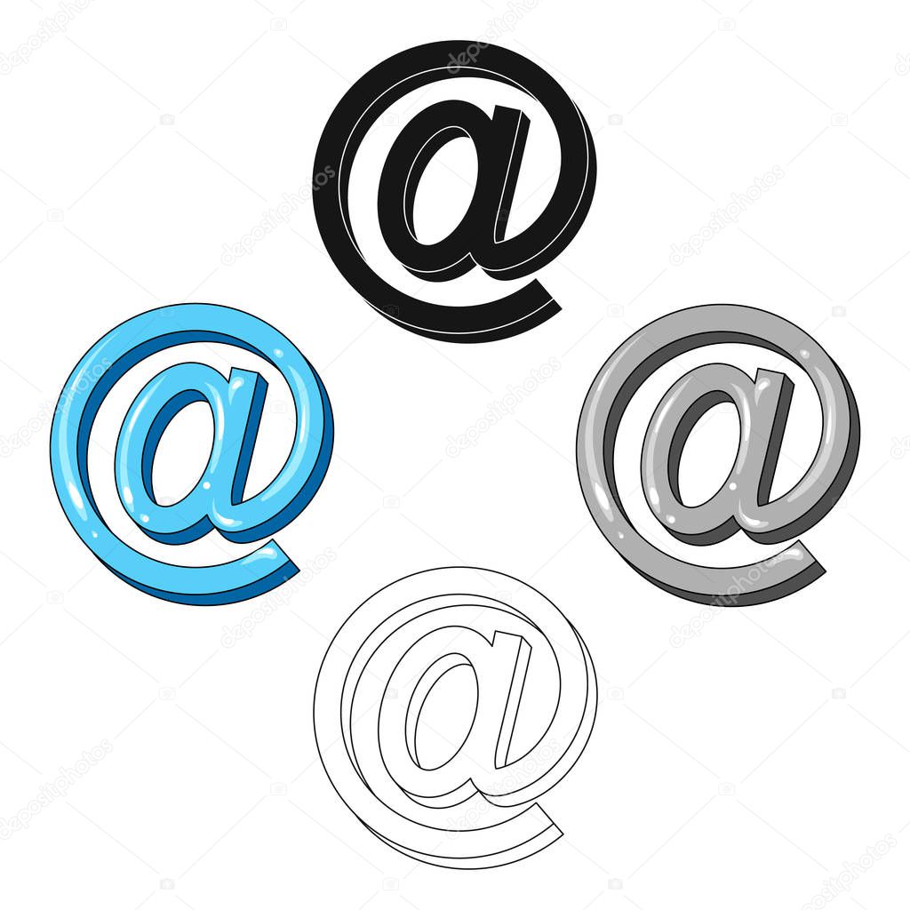 Email symbol.Mail and postman single icon in cartoon,black style vector symbol stock illustration web.