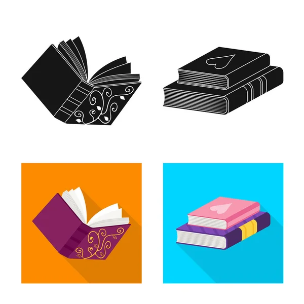 Vector design of training and cover icon. Collection of training and bookstore  vector icon for stock. — Stock Vector