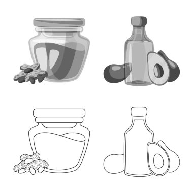 Sağlıklı ve sebze simge vektör tasarımı. Sağlıklı kümesi ve hisse senedi için tarım vektör simgesi.