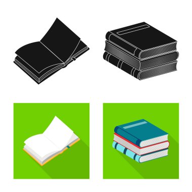 Eğitim ve kapak simge vektör tasarımı. Eğitim ve kitabevi hisse senedi simgesi için web topluluğu.