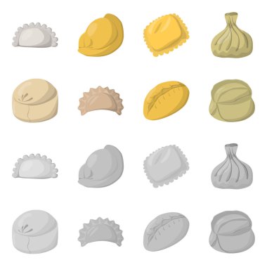 Ürün ve pişirme logo vektör Illustration. Ürünler ve meze hisse senedi vektör çizim koleksiyonu.