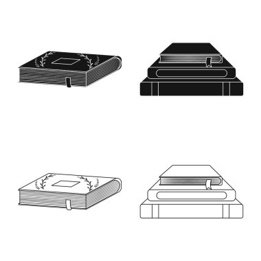 İşareti eğitim ve kapak illüstrasyon vektör. Eğitim ve kitabevi hisse senedi vektör çizim.