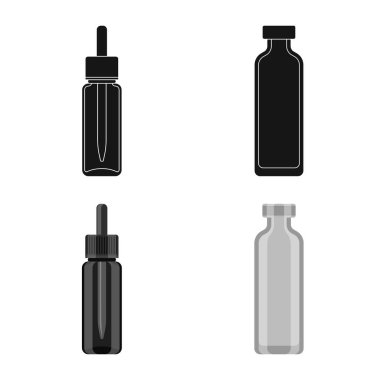 Perakende ve sağlık logo vektör çizimi. Hisse senedi için perakende ve sağlık vektör simge kümesi.