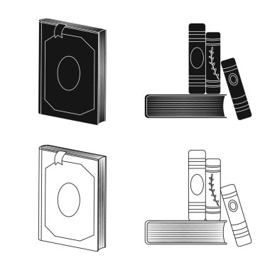 Eğitim ve kapak simge vektör tasarımı. Eğitim ve kitabevi hisse senedi simgesi için web topluluğu.