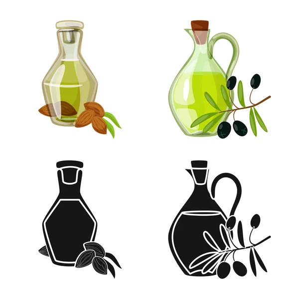 Ilustración vectorial del icono saludable y vegetal. Colección de icono de vector saludable y agrícola para stock . — Archivo Imágenes Vectoriales