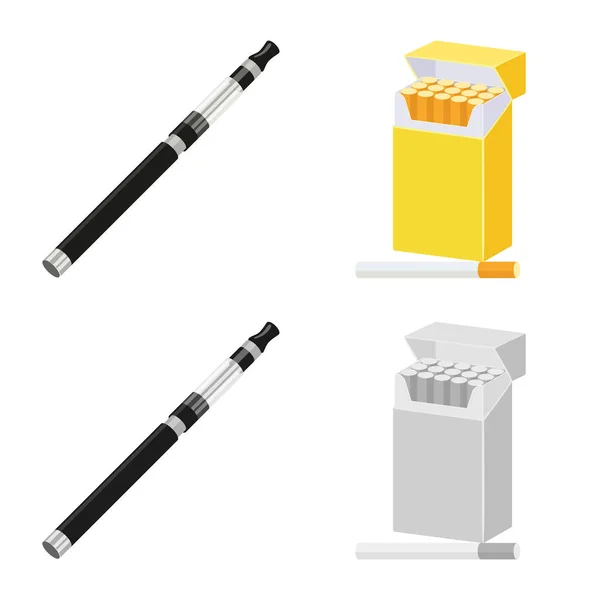 Vector illustration of refuse and stop icon. Collection of refuse and habit stock vector illustration. — Stock Vector