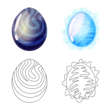 Hayvan ve tarih öncesi logo vektör Illustration. Hisse senedi için hayvan ve sevimli vektör simge topluluğu.