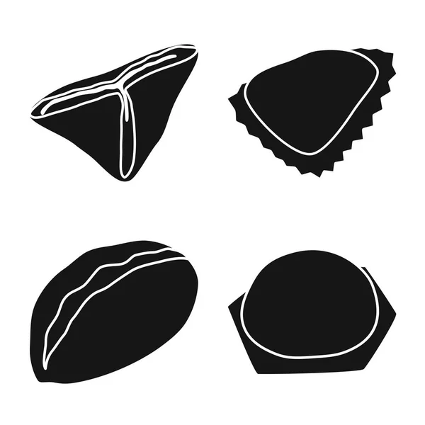 Objet isolé de cuisine et icône de l'apéritif. Ensemble de cuisine et icône vectorielle alimentaire pour le stock . — Image vectorielle