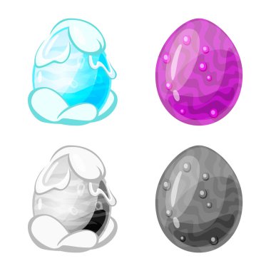 Hayvan ve tarih öncesi simgesi yalıtılmış nesne. Hisse senedi için hayvan ve sevimli vektör simge topluluğu.