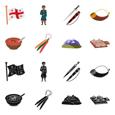 Yalıtılmış nesne kültür ve gezi simgesi. Hisse senedi için kültür ve özgünlük vektör simge kümesi.