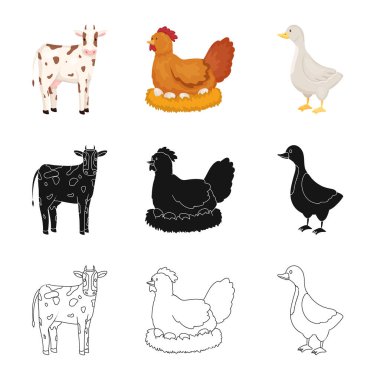 Üreme ve mutfak logosu yalıtılmış nesne. Koleksiyon ıslahının ve organik hisse senedi vektör çizim.