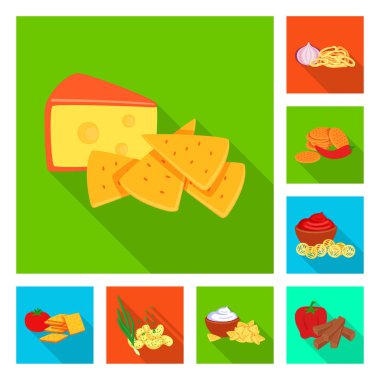 Tat ve işareti daiç vektör tasarımı. Tat ve organik hisse senedi vektör çizim.