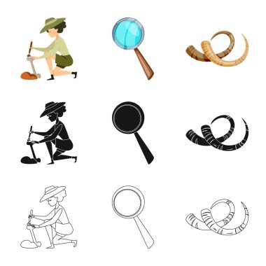 Hikaye ve bileşen sembolü yalıtılmış nesne. Hikaye ve öznitelikleri koleksiyonu vektör hisse senedi simgesi.