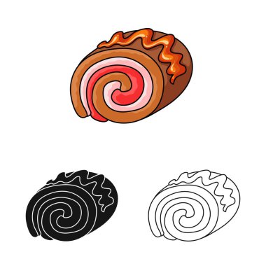 Şekerleme ve mutfak simge vektör Illustration. Şekerlemeler ve ürün stok vektör çizim koleksiyonu.