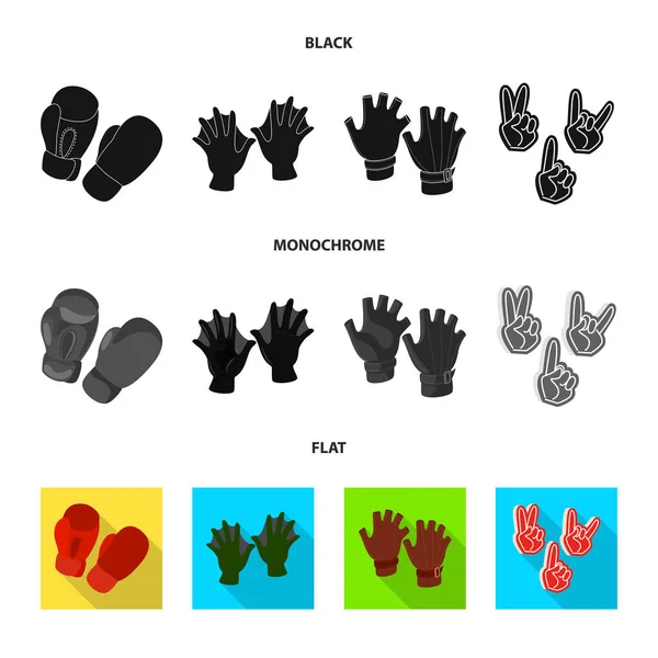 Isoliertes Objekt der Silhouette und Sicherheitssymbol. Kollektion von Silhouette und Komfortvektorsymbol für Aktien. — Stockvektor