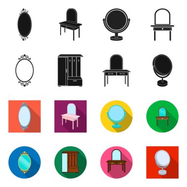 Görüntü ve dekoratif simge vektör tasarımı. Görüntü ve gümüş stok vektör çizim seti.