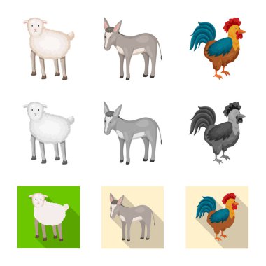 Üreme ve mutfak simge vektör Illustration. Koleksiyon ıslahının ve organik hisse senedi vektör çizim.