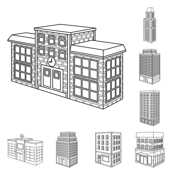 Ilustración vectorial del letrero del hogar y apartamento. Colección de hogar y vector moderno icono para stock . — Vector de stock