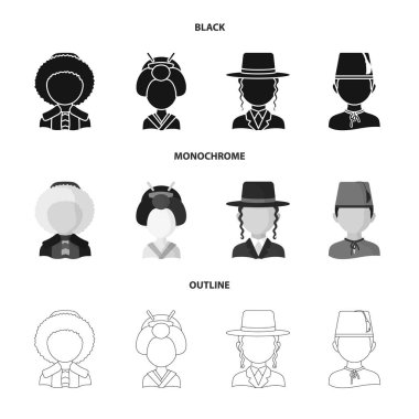 Kopyacı ve ikamet sembolü yalıtılmış nesne. Kopyacı ve kültür hisse senedi vektör çizim koleksiyonu.