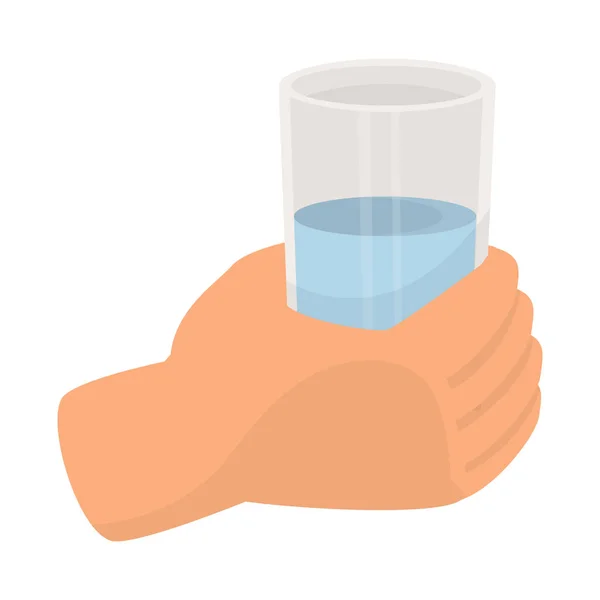 Vector illustratie van water en drank icoon. Set van water en glas vector icoon voor voorraad. — Stockvector