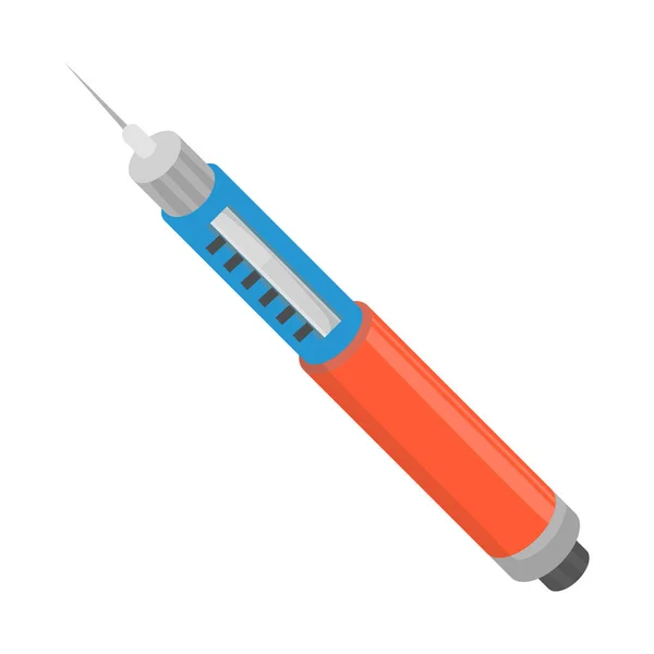 Design vettoriale dell'insulina e simbolo dell'iniezione. Raccolta di illustrazione del vettore dello stock insulinico e diabetico . — Vettoriale Stock